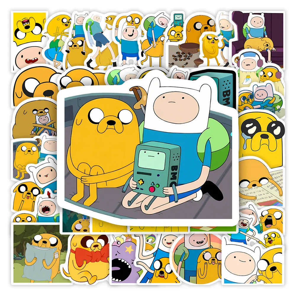 Fin and Jack Adventure Anime Role Stickers DIY Toys Gift for Scrapbook Laptop Phone Luggage Bottles Decorative (ONLINE ORDER ONLY)
