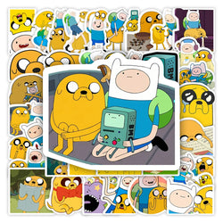 Fin and Jack Adventure Anime Role Stickers DIY Toys Gift for Scrapbook Laptop Phone Luggage Bottles Decorative (ONLINE ORDER ONLY)