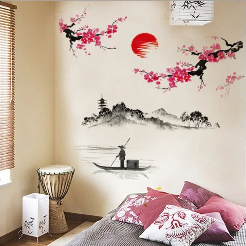 Sakura Cherry Blossom Wall Decal Sticker Decor (Online Order Only)