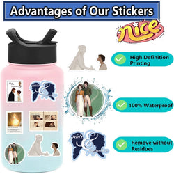 50pcs Pride And Prejudice Stickers TV Show Classic Movie Decals For Laptop Scrapbook Water Bottle Phone Bike Helmet Sticker (Online Order Only)