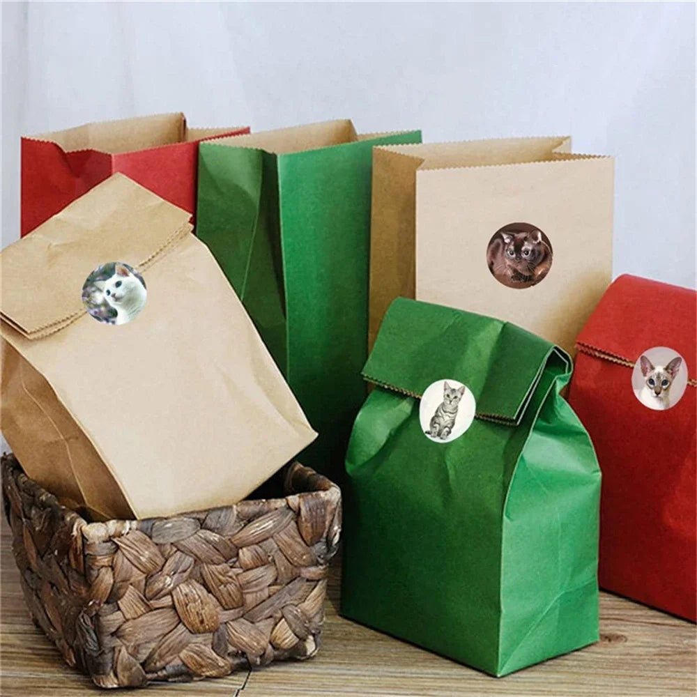 500pcs/roll Cute and Funny Cat and Dog Stickers (ONLINE ORDER ONLY)