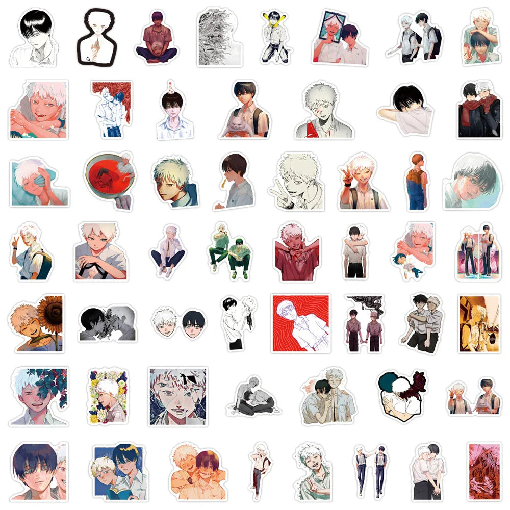 50pcs The Summer Hikari Died Stickers Cool Yoshiki Hikaru Sticker Laptop Bike Skateboard Suitcase Bike Aesthetics Decals (ONLINE ORDER ONLY)