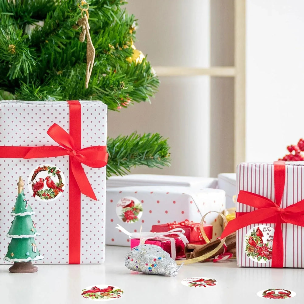 100-500Pcs Christmas Stickers Xmas Labels Stickers Decor Merry Christmas Decorations For Home New Year Gift Stationery stickers (Online Order Only)