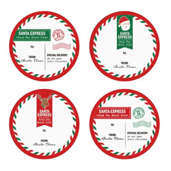 100-500pcs Merry Christmas DIY Handmade Sticker Package Thank You Label Sealing Stickers Party Festive Decor Supplies Children (ONLINE ORDER ONLY)