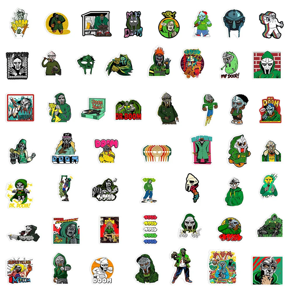 10/30/50pcs Hip Hop Rapper MF Doom Sticker Packs (ONLINE ORDER ONLY)