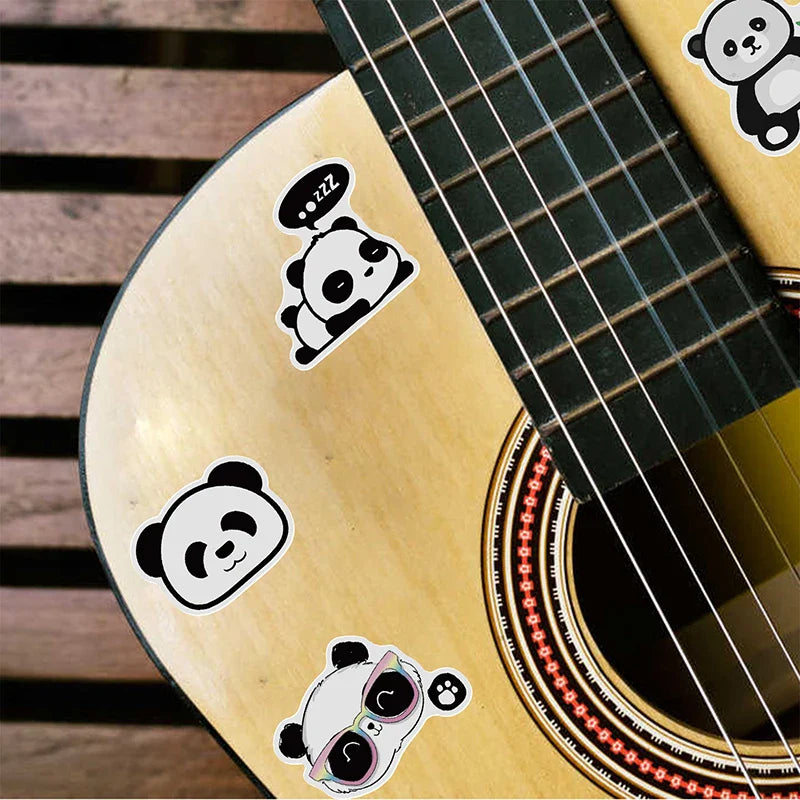 10/30/50PCS Cute Panda Sticker Aesthetic PVC Stationery Children's Sketchbook Laptop Diary Decoration Scrapbook Supplies for Kid (ONLINE ORDER ONLY)
