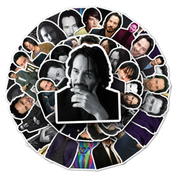 10/50PCS Keanu Reeves Through the Years Sticker Packs (ONLINE ORDER ONLY)