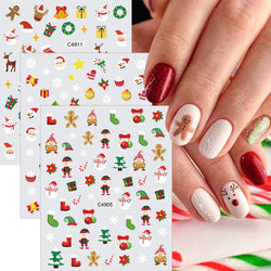 Merry Christmas Penguin Nail Art Sticker 3D Slider Deer Santa Claus Decal New Year Nail Decorations Sticker Manicure Accessories (ONLINE ORDER ONLY)