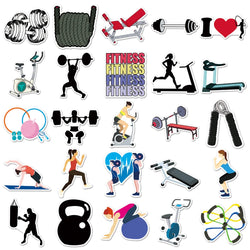 10/50Pcs Inspirational Fitness Graffiti Sticker Decals DIY Water Bottle Motorcycle Laptop GYM Cool Sticker for Kid Toys (ONLINE ORDER ONLY)