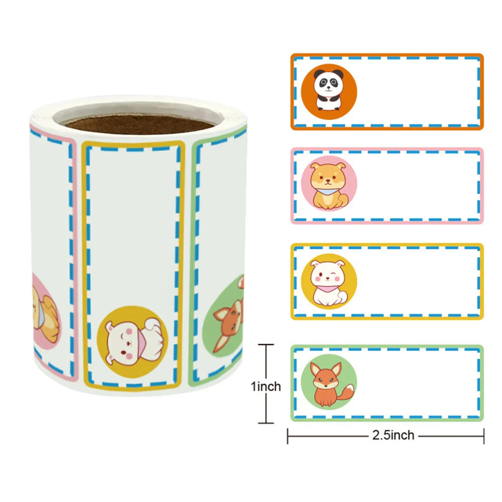 250pcs/roll Name Tag Sticker Personalized Labels Customize Stickers Waterproof Children School Stationery Water Pencil Sticker (Online Order Only)