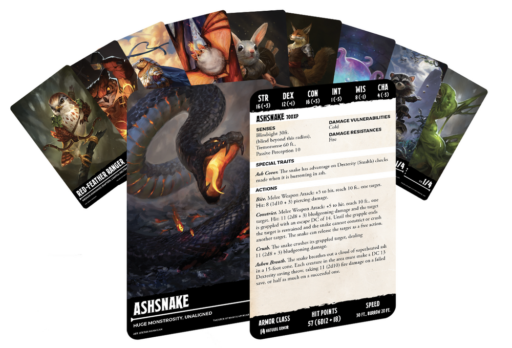 Humblewood: Reference Cards (ONLINE ORDER ONLY)