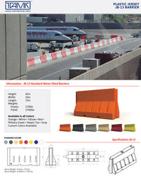 28mm Water Filled K-Rails (6 Per Kit) - 28MSCE012 (Online Order Only)