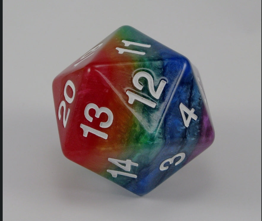 55mm Rainbow d20 Koplow Limited Edition (Online Only)