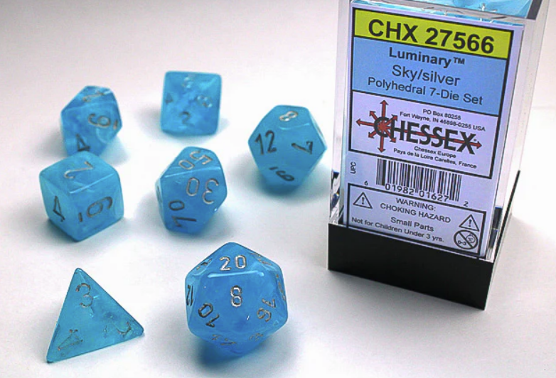 Chessex: Polyhedral Luminary Dice sets (Online Order Only)