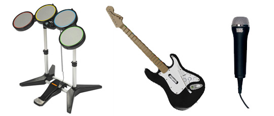 Rock Band Set plus 6-Game Mega Bundle (Wii) (Online Only)