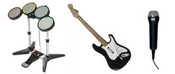 Rock Band Set plus 6-Game Mega Bundle (Wii) (Online Only)