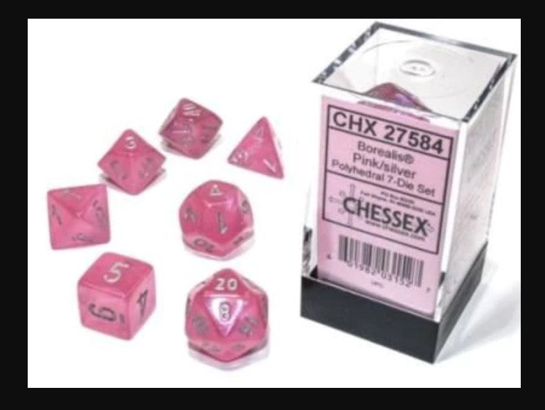 Chessex: Polyhedral Borealis Dice sets (Online Order Only)
