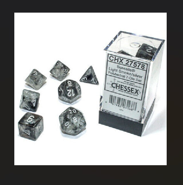 Chessex: Polyhedral Borealis Dice sets (Online Order Only)