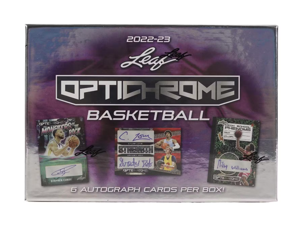 2022 / 2023 Leaf Optichrome Basketball Hobby Box (Online Order Only)