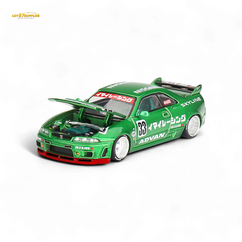 Mini GT x Kaido House Nissan Skyline GT-R R33 IMAI RACING V1 Green 1:64 KHMG150 (ONLINE ORDER ONLY)