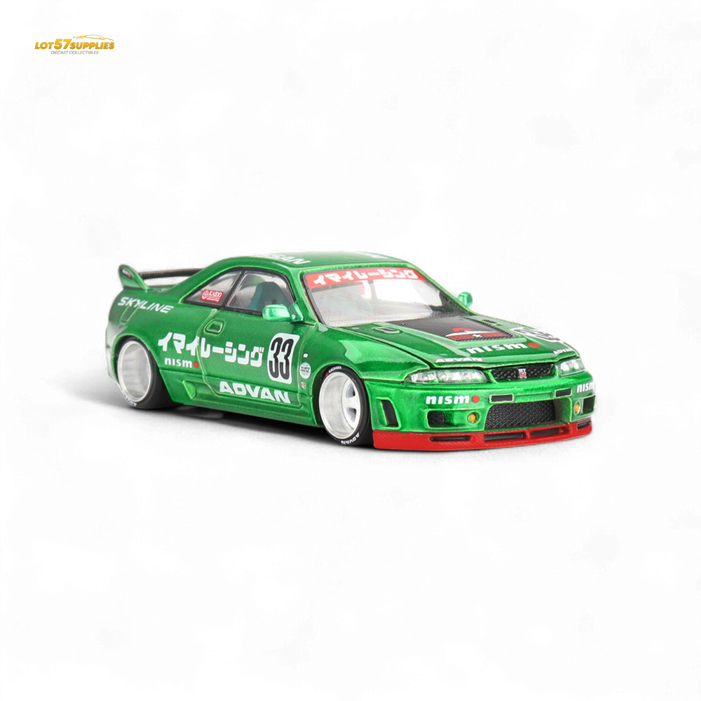 Mini GT x Kaido House Nissan Skyline GT-R R33 IMAI RACING V1 Green 1:64 KHMG150 (ONLINE ORDER ONLY)