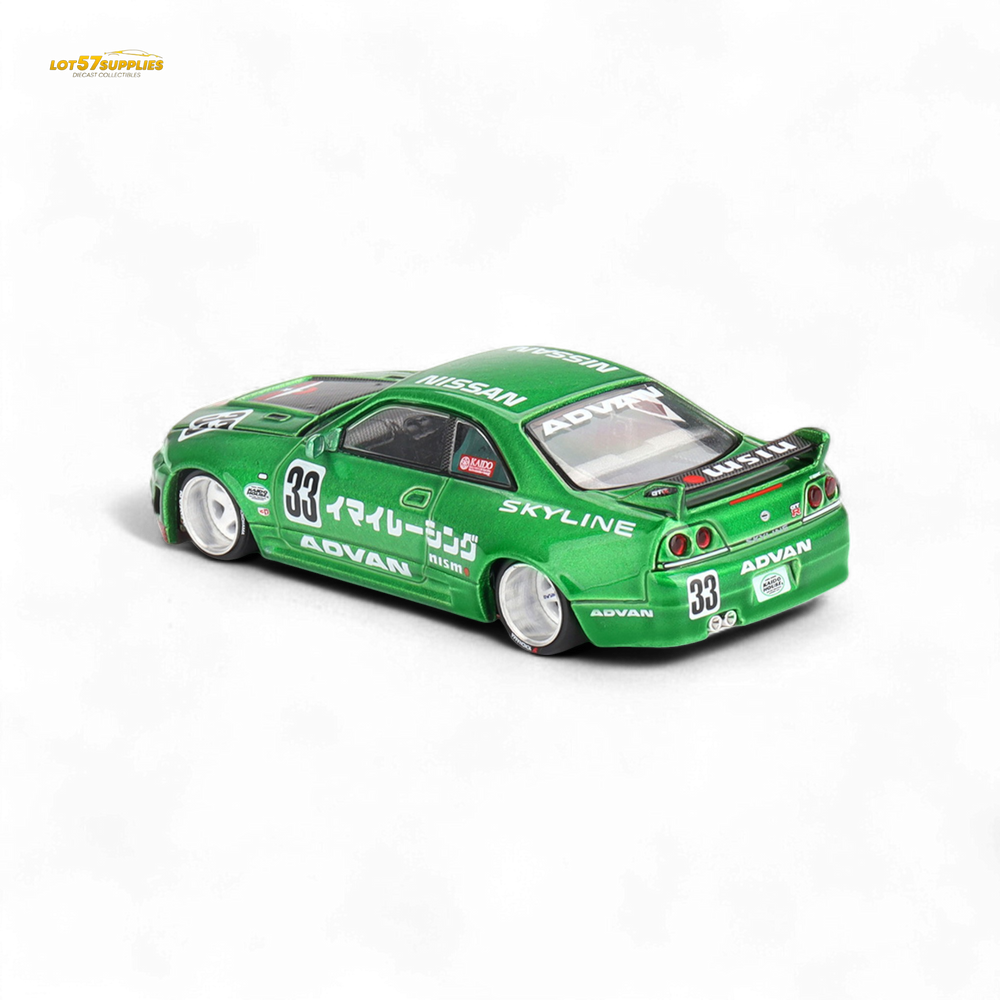 Mini GT x Kaido House Nissan Skyline GT-R R33 IMAI RACING V1 Green 1:64 KHMG150 (ONLINE ORDER ONLY)