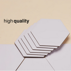 20 Blank Hexagon Board Game Tiles (ONLINE ORDER ONLY)