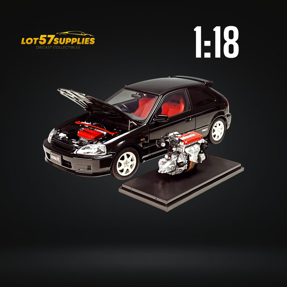 MOTORHELIX Honda Civic Type-R EK9-120 BLACK Fully Openable 1:18 (ONLINE ORDER ONLY)
