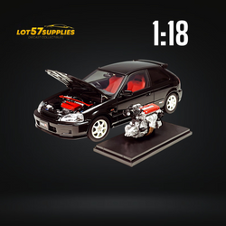 MOTORHELIX Honda Civic Type-R EK9-120 BLACK Fully Openable 1:18 (ONLINE ORDER ONLY)
