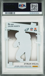 Graded 2020 Panini Chronicles Jalen Hurts #RRJAH Clearly Donruss Rated Rookie RC Football Card PSA 9 Mint (ONLINE ORDER ONLY)