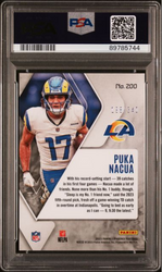 Graded 2023 Panini Phoenix Puka Nacua #200 Fire Burst /340 Rookie RC Football Card PSA 10 Gem Mint (ONLINE ORDER ONLY)