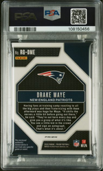 Graded 2024 Panini Prizm Drake Maye #RGDME Rookie Gear Neon Green Pulsar Rookie RC Football Card PSA 10 Gem Mint (ONLINE ORDER ONLY)