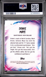 Graded 2024 Topps Chrome Drake Maye #F2 Finesse X-Fractor Rookie RC Football Card PSA 10 Gem Mint (ONLINE ORDER ONLY)