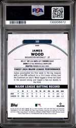 Graded 2025 Topps Finest James Wood #300 Rookie RC Baseball Card PSA 10 Gem Mint