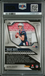 Graded 2024 Panini Prizm Drake Maye #329 Green Wave Rookie RC Football Card PSA 10 Gem Mint