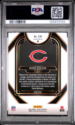 Graded 2024 Panini Select Rome Odunze #236 Silver Prizm Rookie RC Football Card PSA 10 Gem Mint