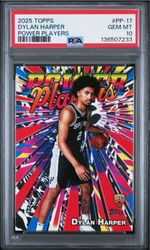 Graded 2025 Topps Dylan Harper #PP17 Power Players Rookie RC Basketball Card PSA 10 Gem Mint