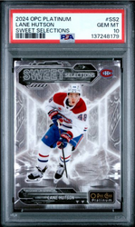 Graded 2024 O-Pee-Chee Platinum Lane Hutson #SS2 Sweet Selections Rookie RC Hockey Card PSA 10 Gem Mint