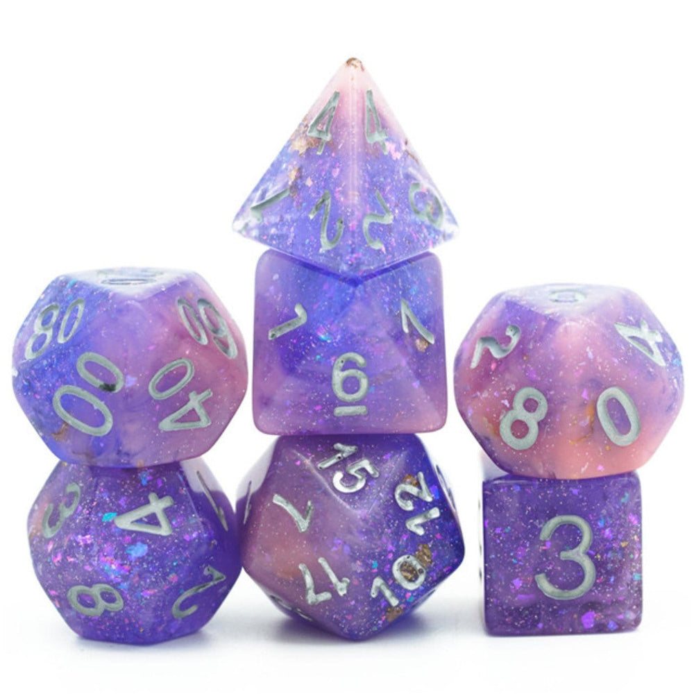 Pink & Purple Seabed Treasure RPG Dice Set (ONLINE ORDER ONLY)