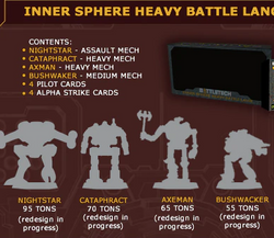 BattleTech: Clan Invasion - Inner Sphere Heavy Battle Lance (ONLINE ORDER ONLY)