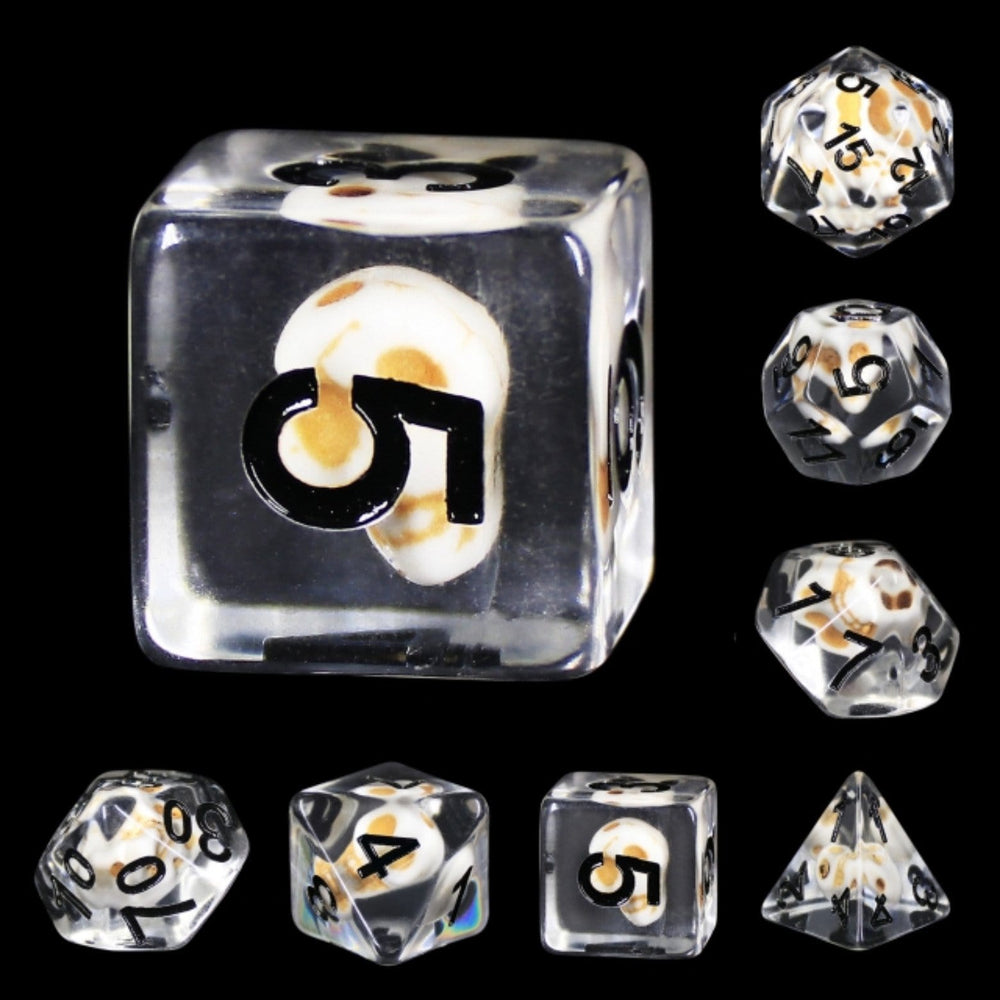 Stone Skull RPG Dice Set (ONLINE ORDER ONLY)