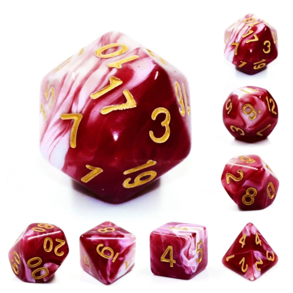 Cherry Cream RPG Dice Set (ONLINE ORDER ONLY)