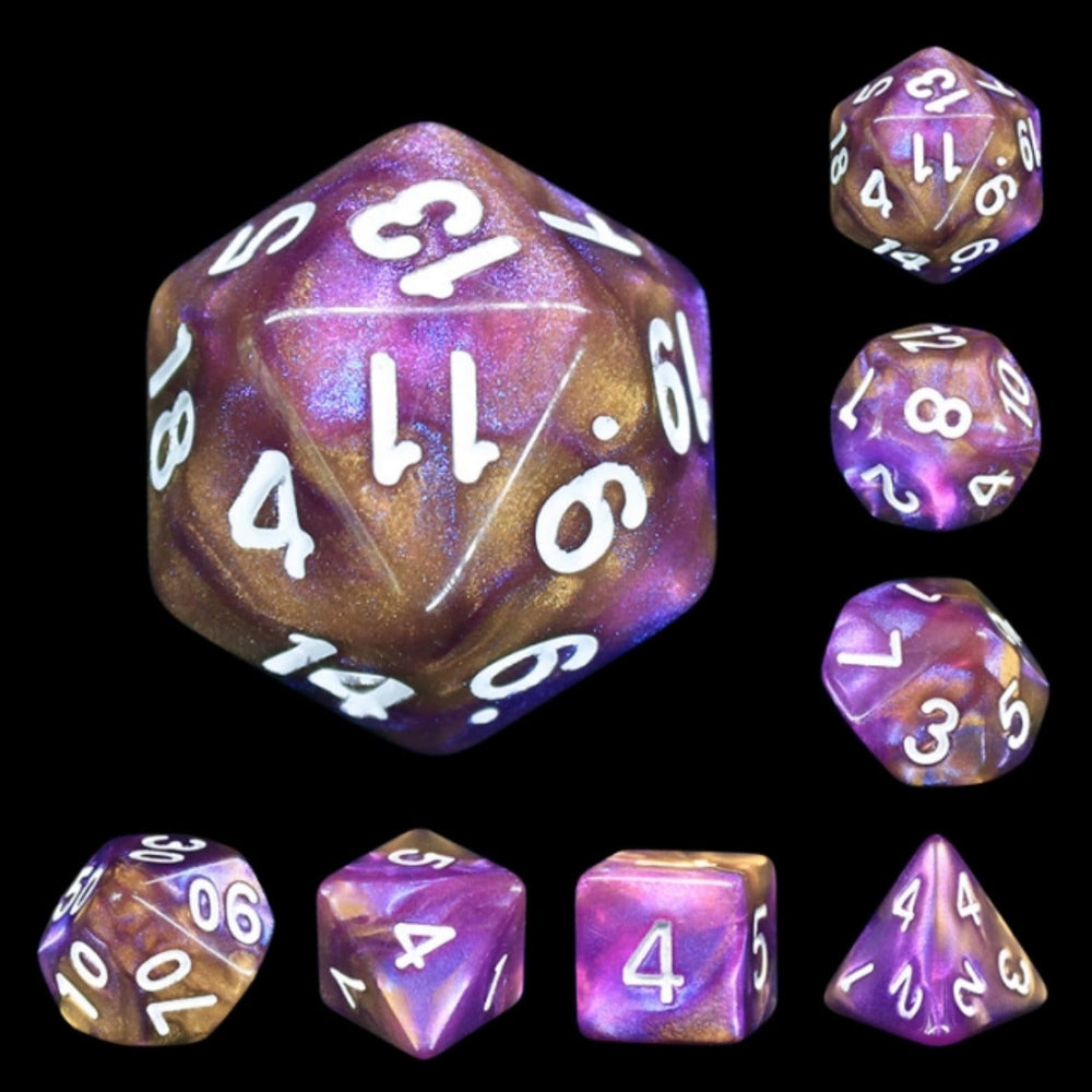 Puce RPG Dice Set (ONLINE ORDER ONLY)