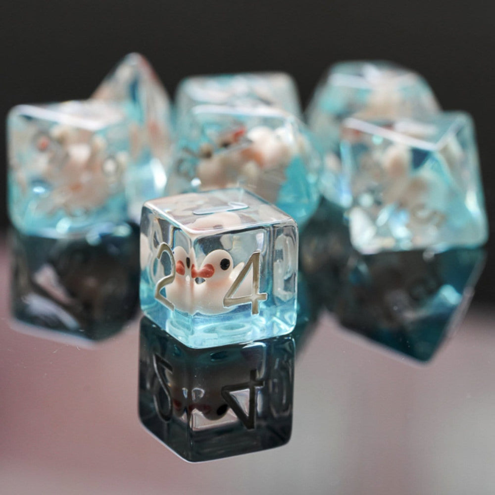 Pink Duck RPG Dice Set (ONLINE ORDER ONLY)