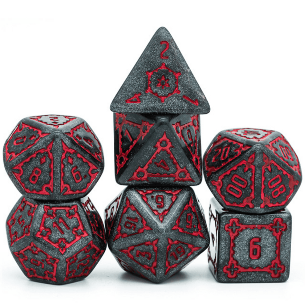 Huge Black Castle Dice Set - 25mm (ONLINE ORDER ONLY)
