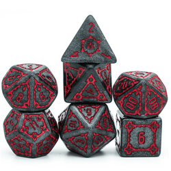 Huge Black Castle Dice Set - 25mm (ONLINE ORDER ONLY)