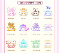 MJ Studio: 12 Zodiac Mini Cuties Series - 1 Blind Box (ONLINE ORDER ONLY)