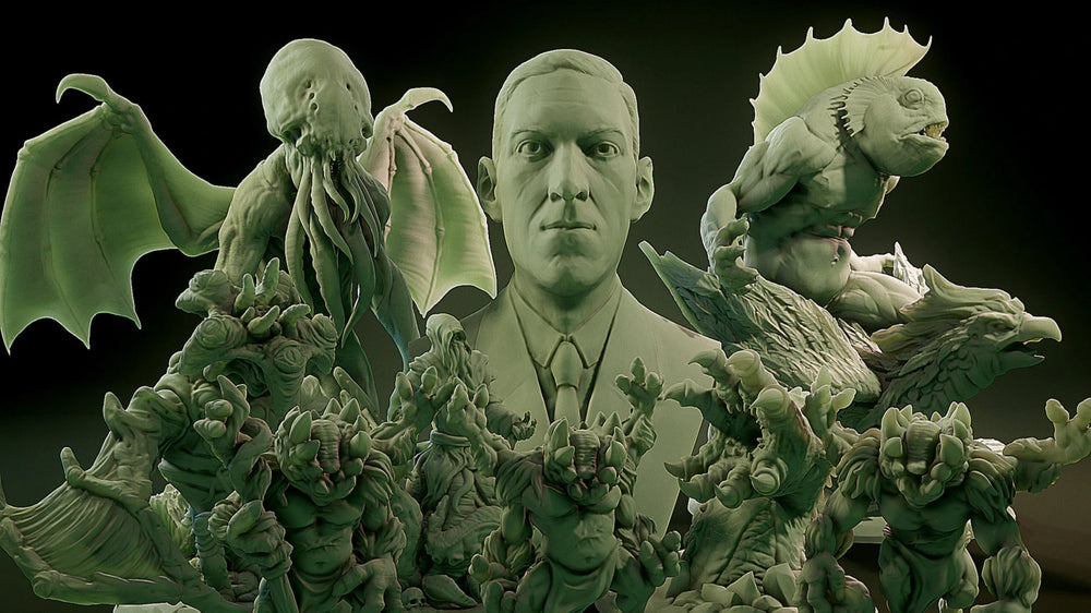 3D Printed Nafarrate Squid Lovecraftian Bestiary 28 32 mm D&D (Online Only)