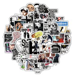 Killer White Detroit Rapper Eminem Sticker Pack (ONLINE ORDER ONLY)