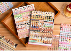 18 Sheets/piece Cute Mini Stickers Decorative Stickers Scrapbooking Laptop DIY Sticker Kids Toy Gift School Stationery (ONLINE ORDER ONLY)